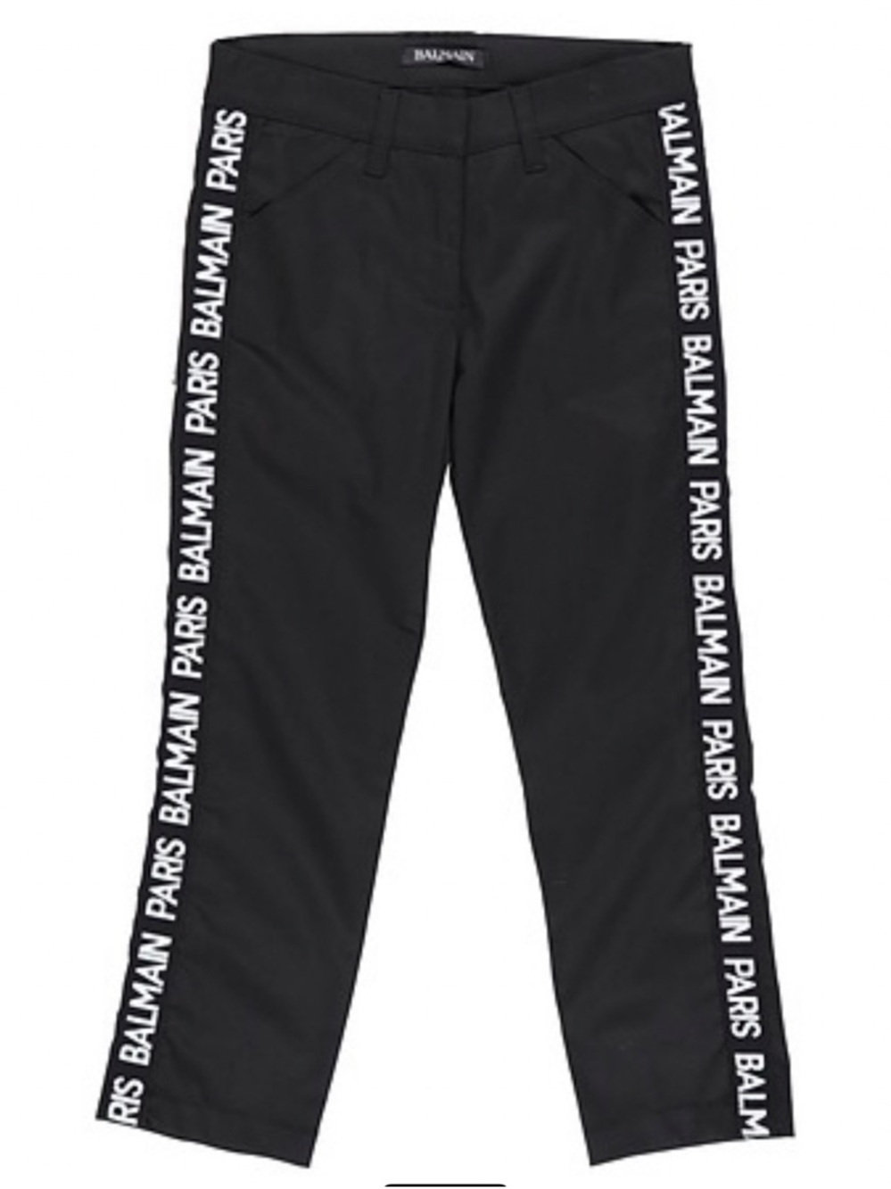 Balmain Paris Logo Side Stripe Pants – Kids Size 10 (Fits Women’s XXS / 00)